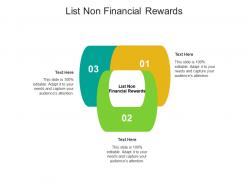 List non financial rewards ppt powerpoint presentation outline example cpb