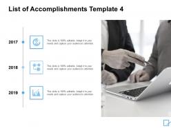 List of accomplishments template technology ppt powerpoint slides
