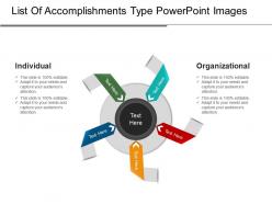 List of accomplishments type powerpoint images