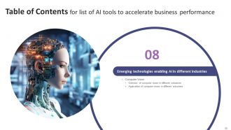 List Of AI Tools To Accelerate Business Performance Powerpoint Presentation Slides AI SS V