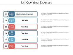 List operating expenses ppt powerpoint presentation infographic template graphics cpb