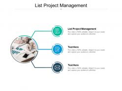 List project management ppt powerpoint presentation gallery cpb