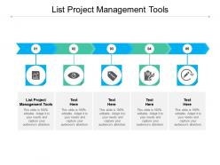 List project management tools ppt powerpoint presentation slides portrait cpb