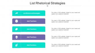 List Rhetorical Strategies Ppt Powerpoint Presentation Gallery File Formats Cpb