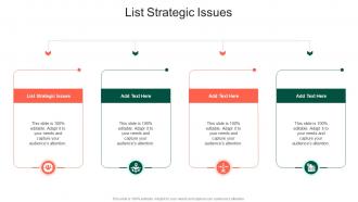 List Strategic Issues In Powerpoint And Google Slides Cpb
