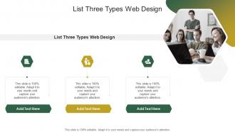 List Three Types Web Design In Powerpoint And Google Slides Cpb