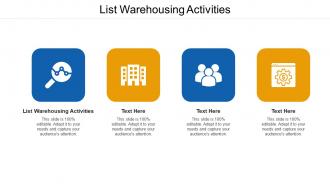 List warehousing activities ppt powerpoint presentation slides design ideas cpb