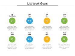 List work goals ppt powerpoint presentation icon guide cpb