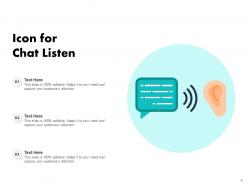 Listen Icon Customer Care Executive Complaint Conversation Communication