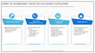 Listen To Employee Voice For Successful Outcomes
