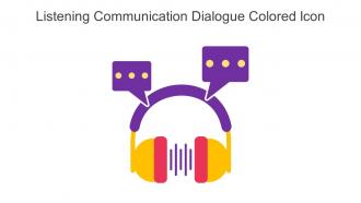 Listening Communication Dialogue Colored Icon In Powerpoint Pptx Png And Editable Eps Format