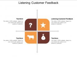 Listening customer feedback ppt powerpoint presentation file layout cpb