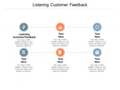 Listening customer feedback ppt powerpoint presentation summary layout cpb