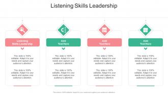 Listening Skills Leadership In Powerpoint And Google Slides Cpb