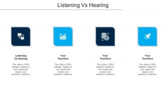 Listening Vs Hearing Ppt Powerpoint Presentation Model Picture Cpb