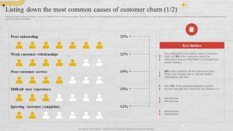 Listing Down The Most Common Causes Of Customer Churn Churn Management Techniques