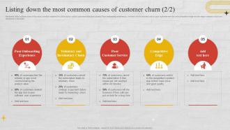 Listing Down The Most Common Causes Of Customer Churn Churn Management Techniques Researched Interactive