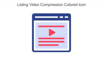 Listing Video Compression Colored Icon In Powerpoint Pptx Png And Editable Eps Format