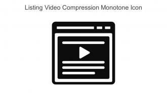 Listing Video Compression Monotone Icon In Powerpoint Pptx Png And Editable Eps Format