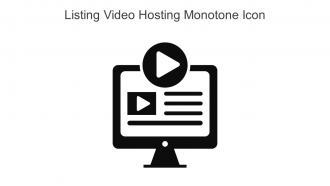 Listing Video Hosting Monotone Icon In Powerpoint Pptx Png And Editable Eps Format