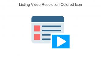 Listing Video Resolution Colored Icon In Powerpoint Pptx Png And Editable Eps Format