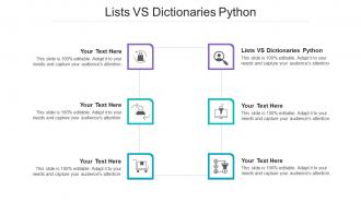 Lists vs dictionaries python ppt powerpoint presentation portfolio styles cpb