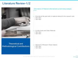Literature review analysis ppt powerpoint presentation icon graphics download