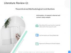 Literature review analysis ppt powerpoint presentation summary portfolio