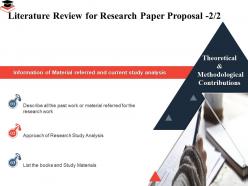 Literature review for research paper proposal material referred ppt presentation images