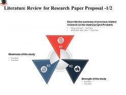Literature review for research paper proposal summary previous ppt presentation layout