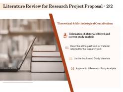 Literature review for research project proposal ppt powerpoint presentation model