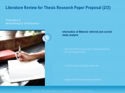 Literature review for thesis research paper proposal analysis ppt topics