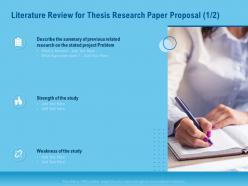 Literature review for thesis research paper proposal study ppt outline