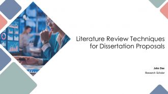 Literature Review Techniques For Dissertation Proposals PPT Outline AT