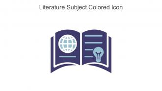 Literature Subject Colored Icon In Powerpoint Pptx Png And Editable Eps Format