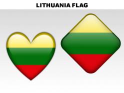 Lithuania country powerpoint flags