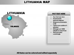 Lithuania country powerpoint maps