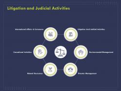 Litigation and judicial activities ppt powerpoint presentation summary slides