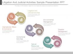 Litigation and judicial activities sample presentation ppt