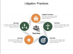 Litigation practices ppt powerpoint presentation slides structure cpb