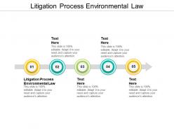 Litigation process environmental law ppt powerpoint presentation model brochure cpb