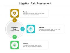 Litigation risk assessment ppt powerpoint presentation gallery example introduction cpb