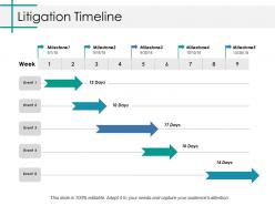 Litigation Timeline Ppt Styles File Formats