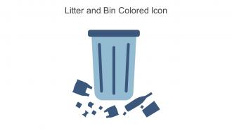 Litter And Bin Colored Icon In Powerpoint Pptx Png And Editable Eps Format
