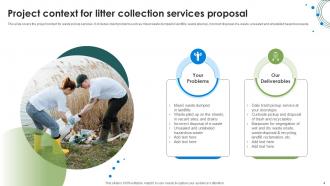 Litter Collection Services Proposal powerpoint Presentation Slides Colorful Idea