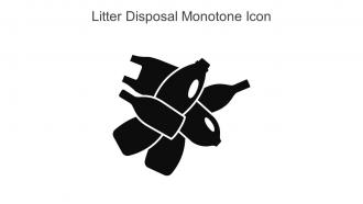 Litter Disposal Monotone Icon In Powerpoint Pptx Png And Editable Eps Format