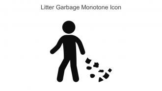 Litter Garbage Monotone Icon In Powerpoint Pptx Png And Editable Eps Format