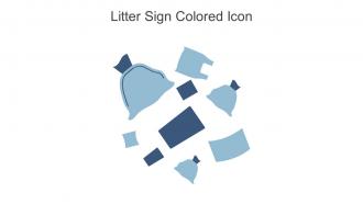 Litter Sign Colored Icon In Powerpoint Pptx Png And Editable Eps Format