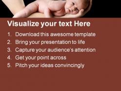 Little baby family powerpoint templates and powerpoint backgrounds 0411