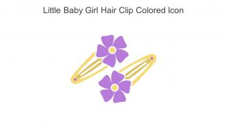 Little Baby Girl Hair Clip Colored Icon In Powerpoint Pptx Png And Editable Eps Format